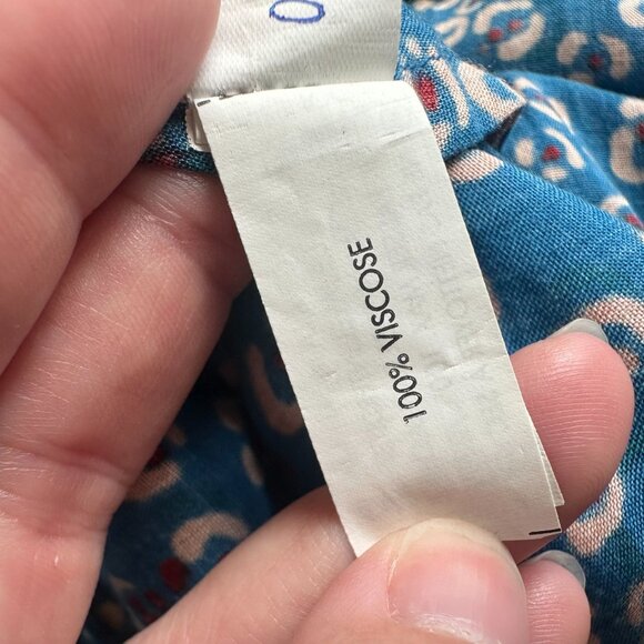 Poupette St Barth Mya Maxi Dress Blue Leo Print - Picture 14 of 15